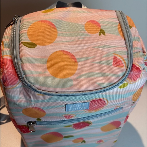 NWT June Shine Citrus Print Insulated Cooler Backpack - Picture 8 of 11